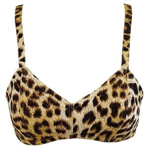 1980s Patrick Kelly Paris Leopard Print Bra Top